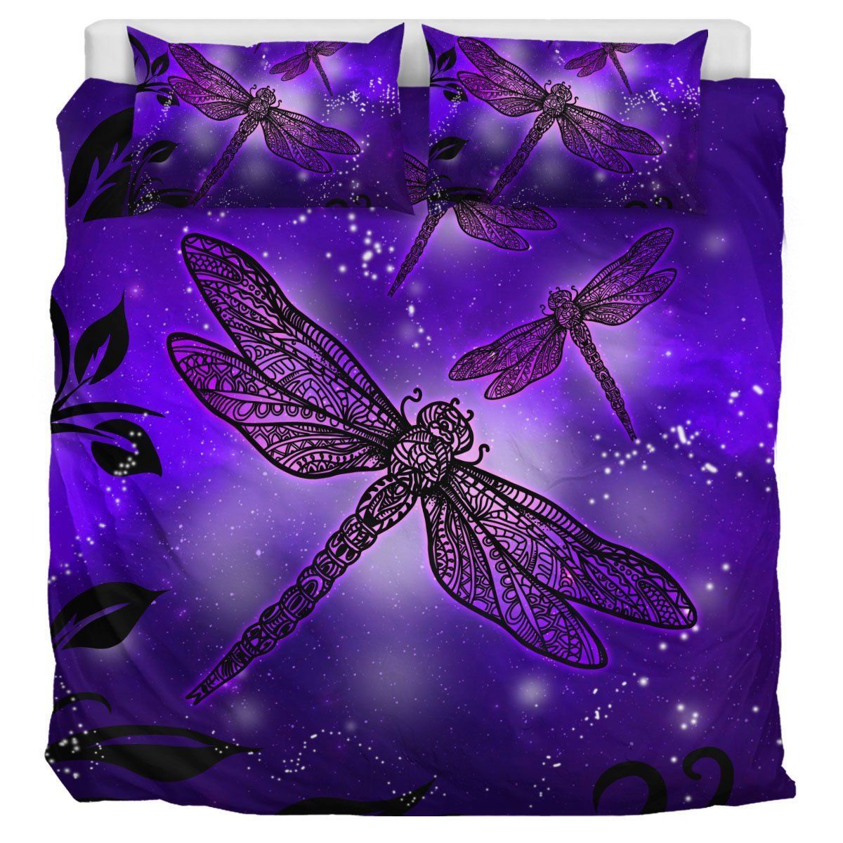 Purple Dragonfly Bedding Set