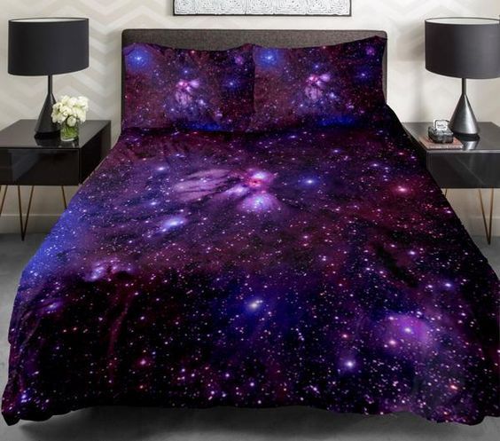 Purple Galaxy Bedding Set