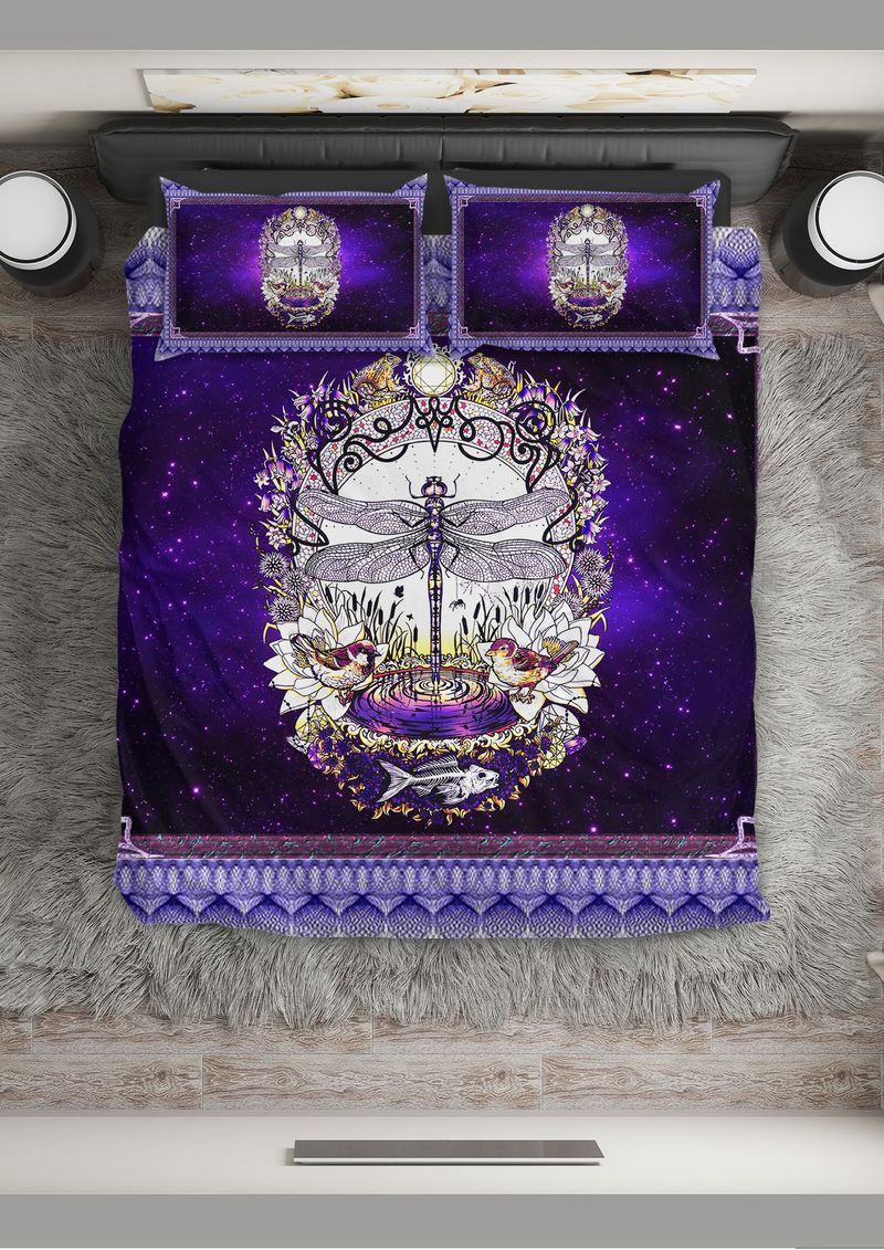 Purple Galaxy Drfl Daydream Printed Bedding Set