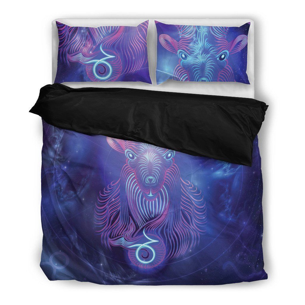 Purple Galaxy Goat Bedding Set