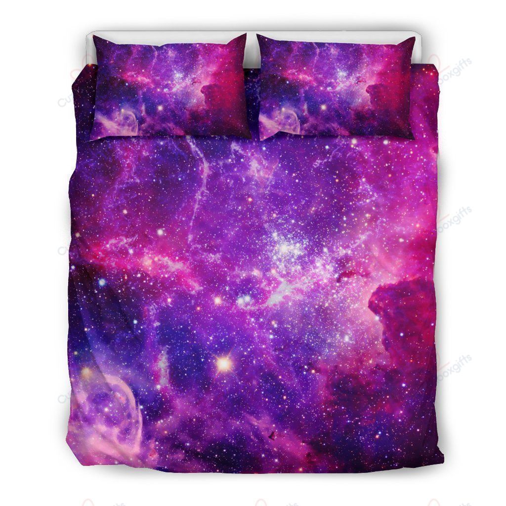 Purple Galaxy Bedding Set