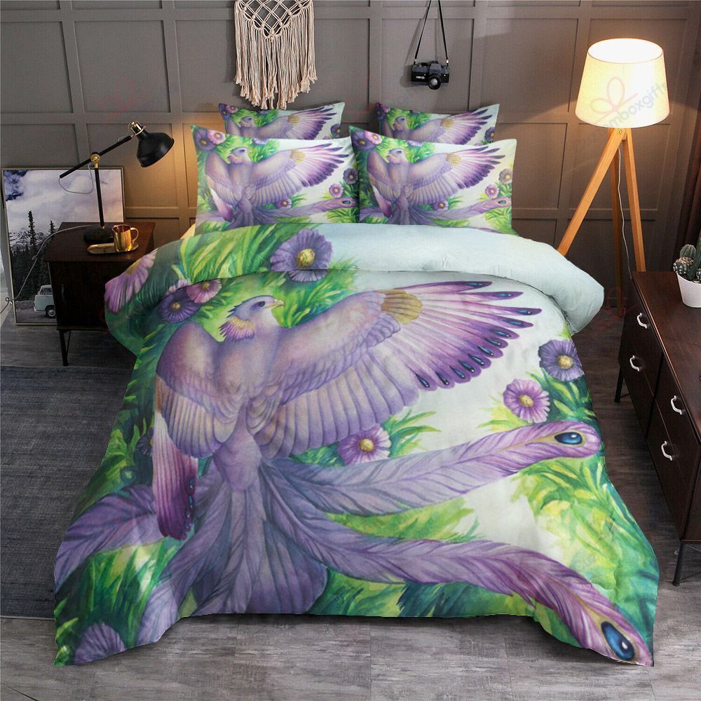 Purple Phoenix Bedding Set
