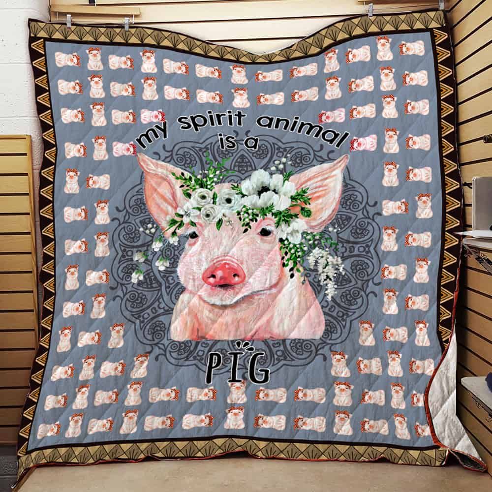 Purple Pig Quilt Blanket Q2202 01 Dhc1312329Dd