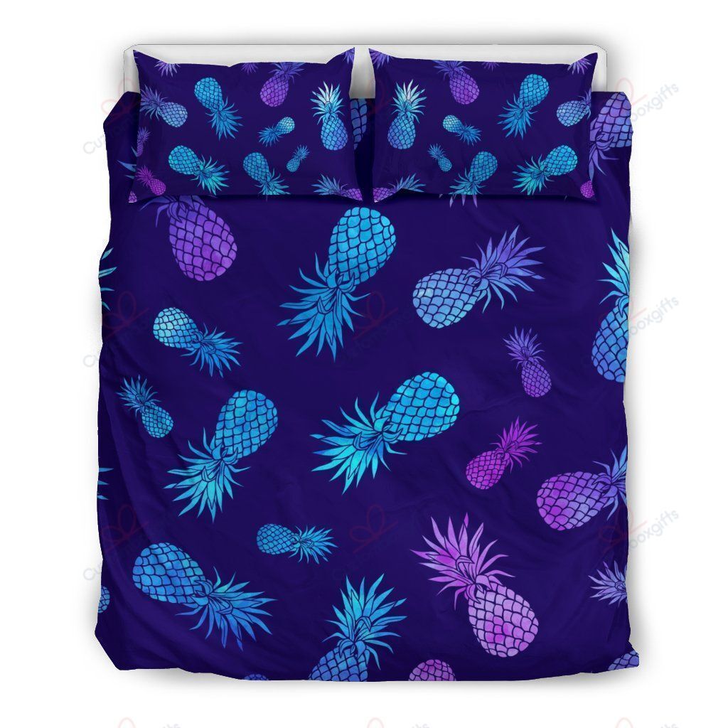 Purple Pineapple Bedding Set