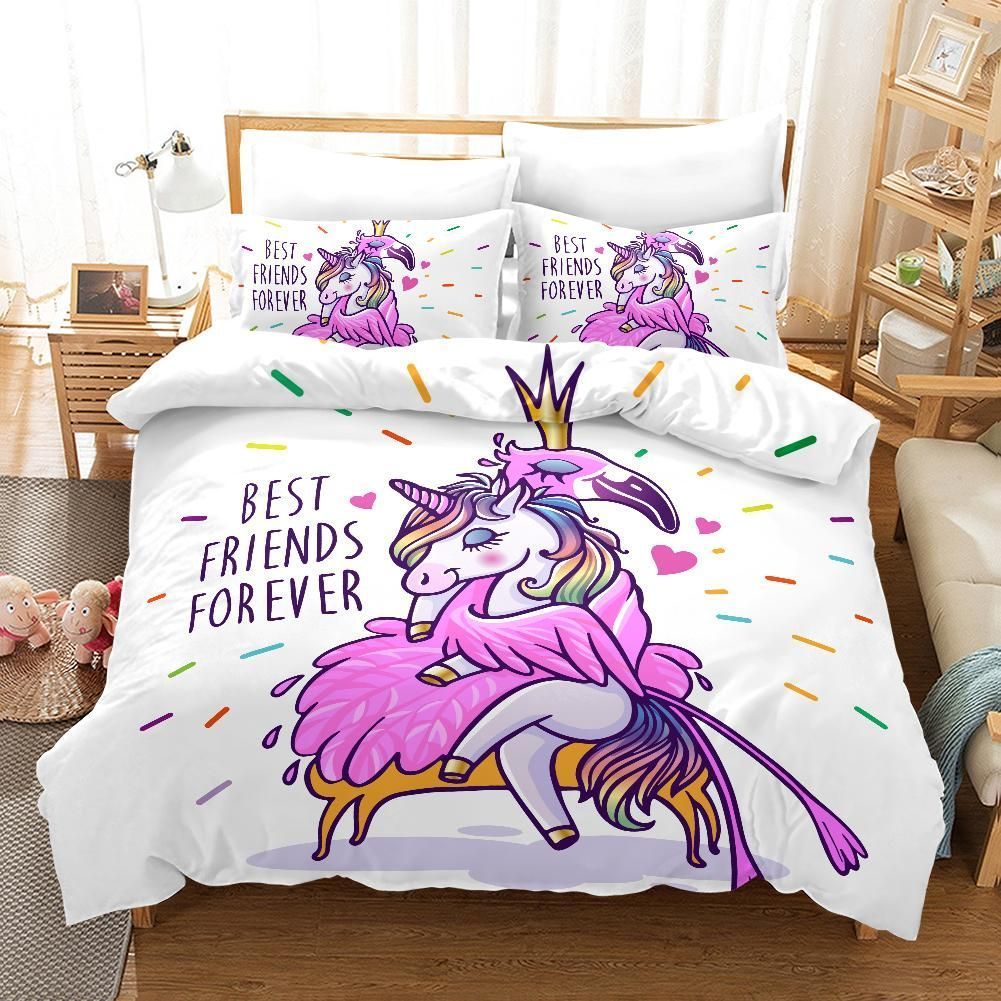 Purple Unicorn Bedding Set