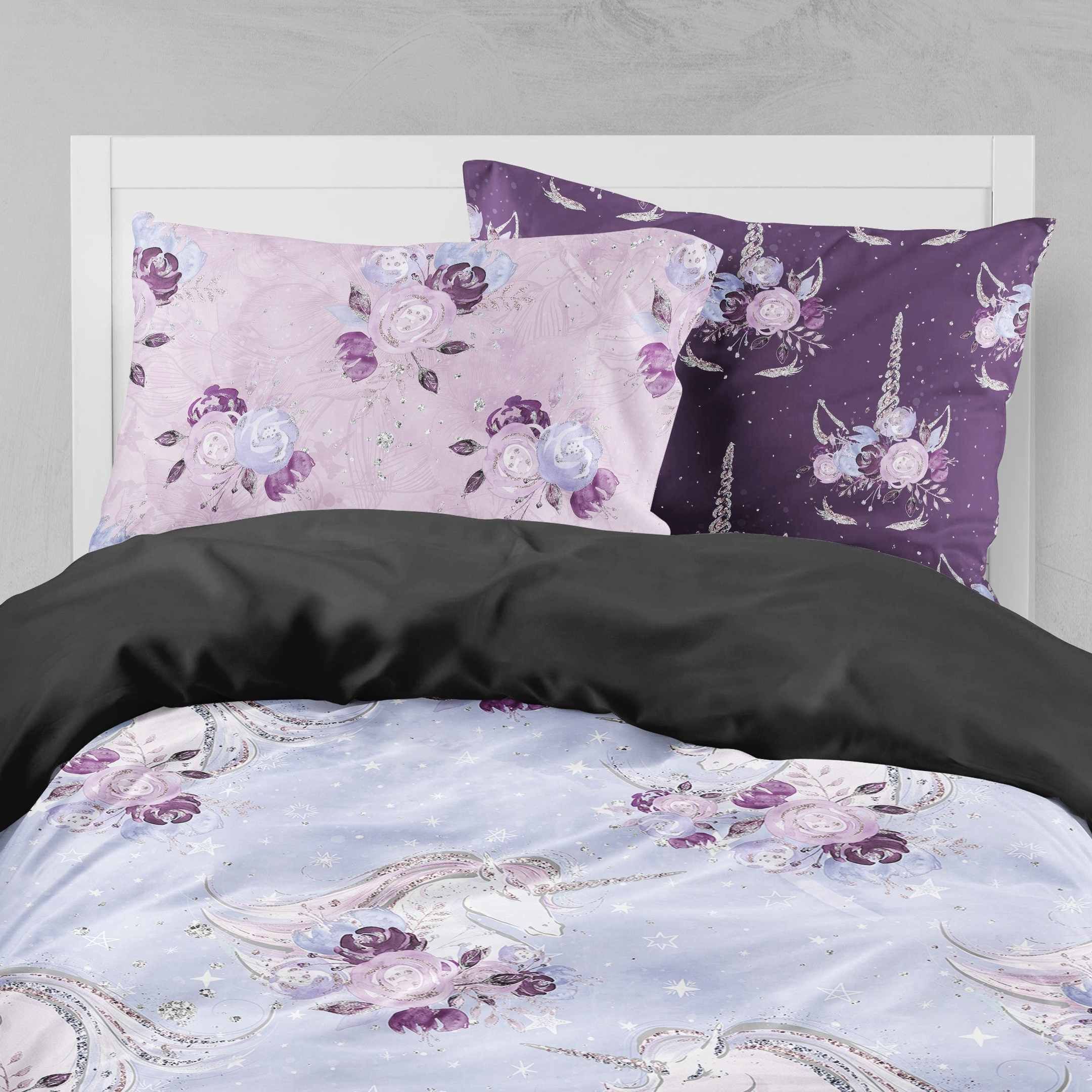 Purple Unicorn Dreams Big Kids Bedding Set