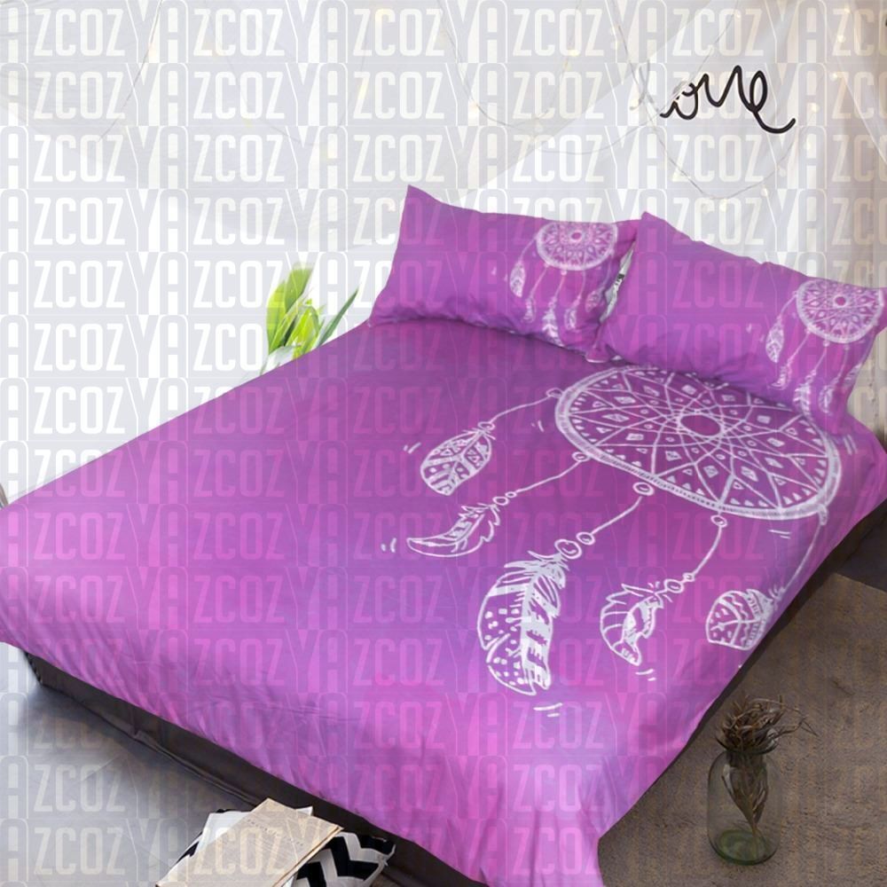 Purple Watercolour Dreamcatcher Bedding Set