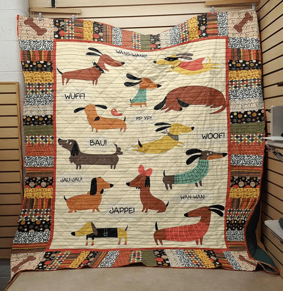 Pv Dachshund Dachshund Cute Funny GS-CL-DT2906 Quilt Blanket