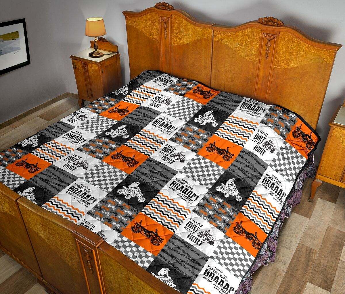 QUAD MK ORANGE QUILT DHC281111181DD