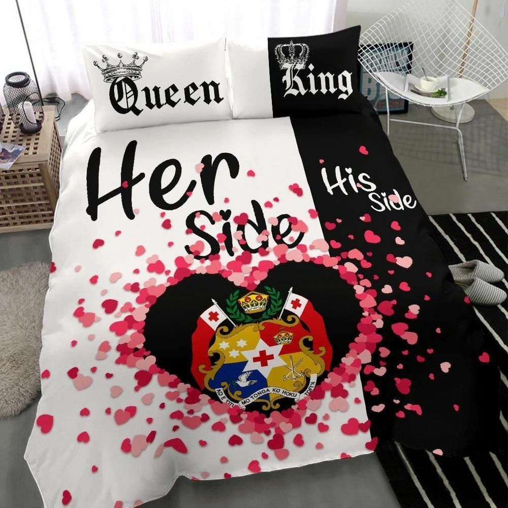 Queen Her Side King His Side Tonga Bedding Set