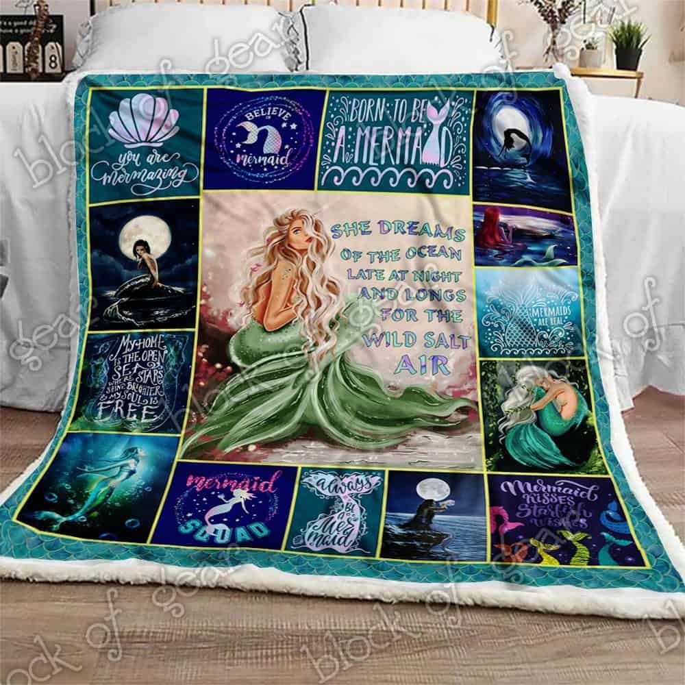 Queen Of The Ocean Fleece Blanket
