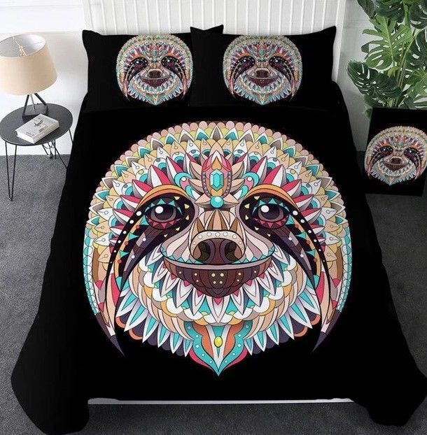 Queen Sloth Bedding Set