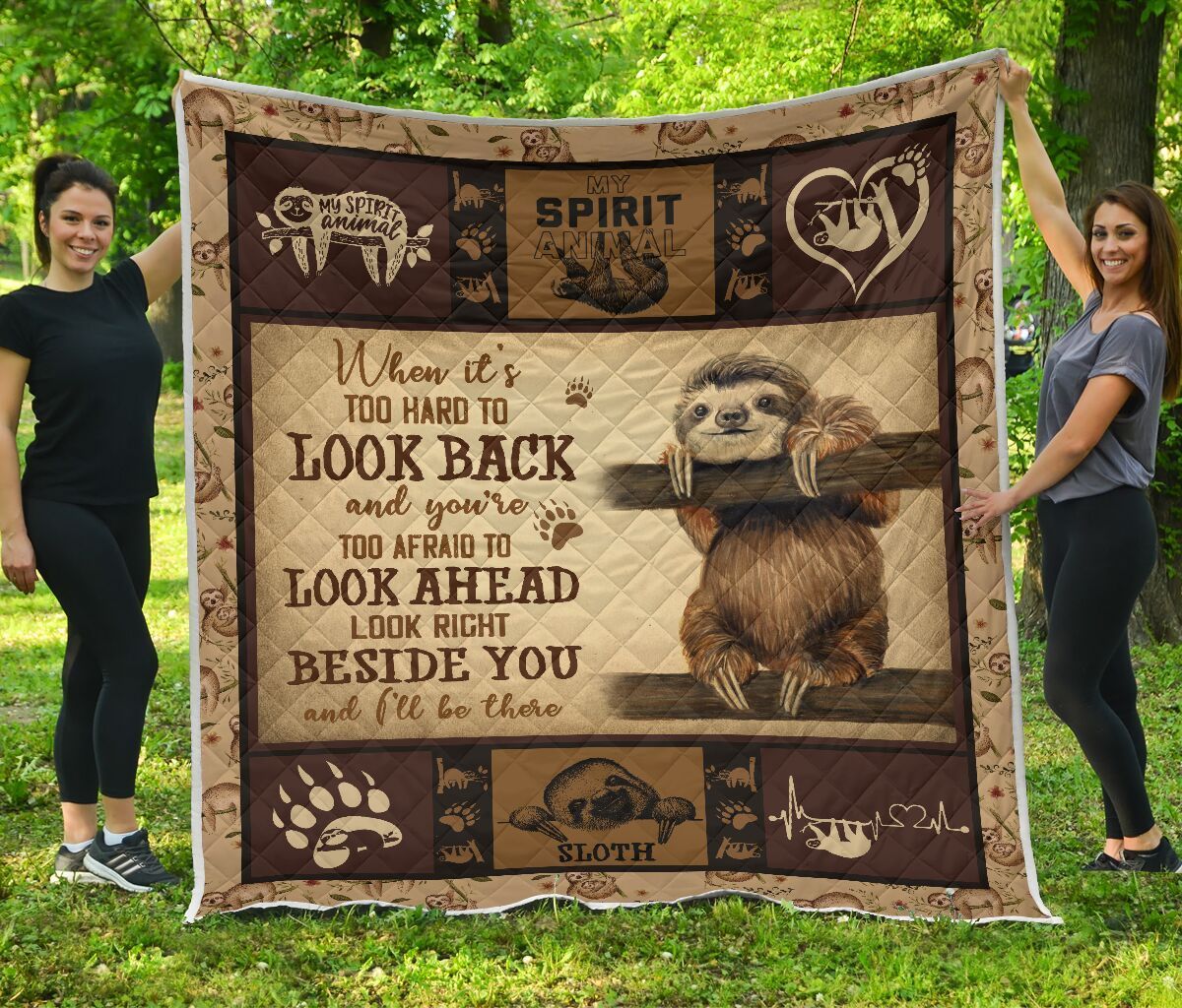 Quilt Blanket Animals Sloth Beside You Dhc09121251Dd