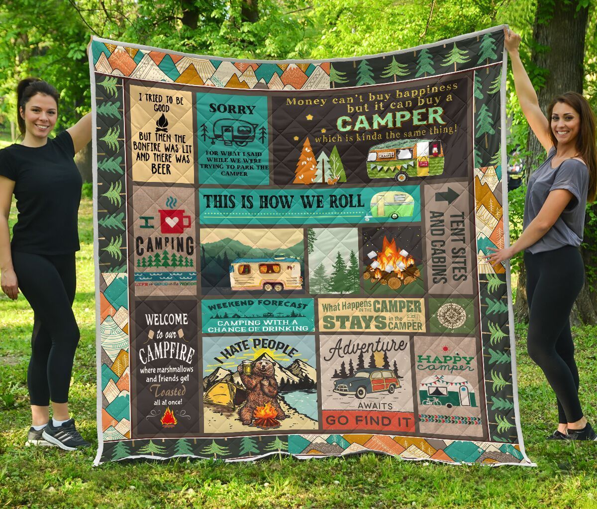 Quilt Blanket Camping I Have People Dhc09121222Dd