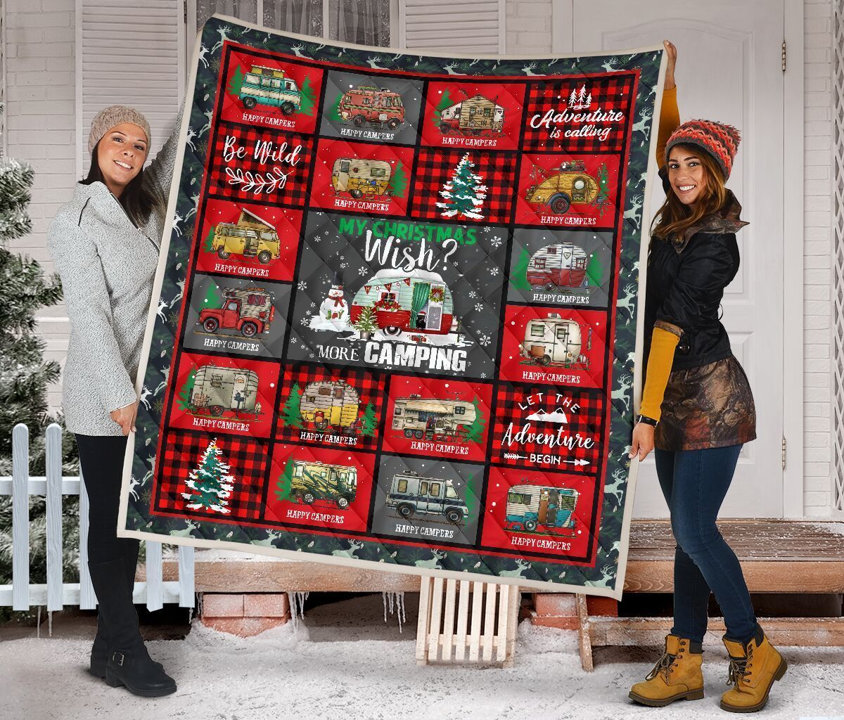 Quilt Blanket Camping My Christmas Wish Dhc09121214Dd