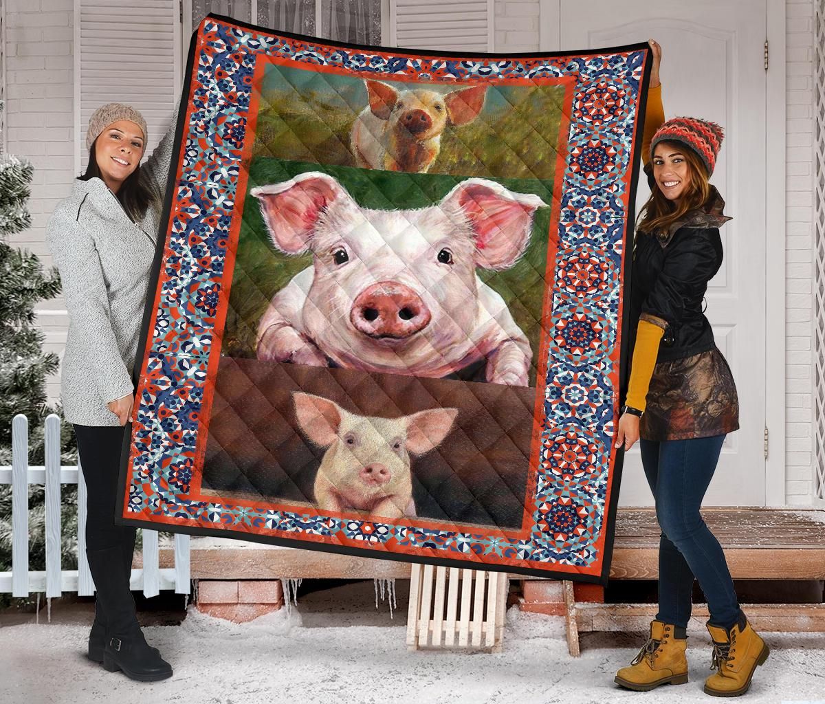 Quilt Blanket Cute Pig Printed Sk01 DHC02012031TD
