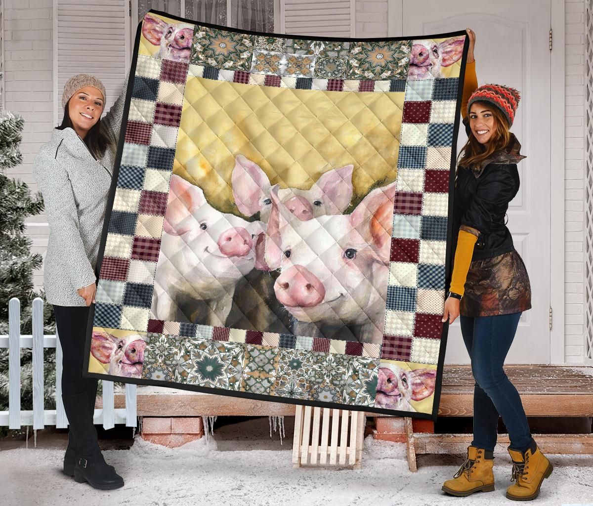 Quilt Blanket Cute Pig Printed Sk02 DHC02012032TD