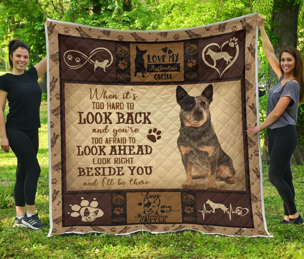 Quilt Blanket Dogs Australian Cattle Beside You Dhc09121273Dd