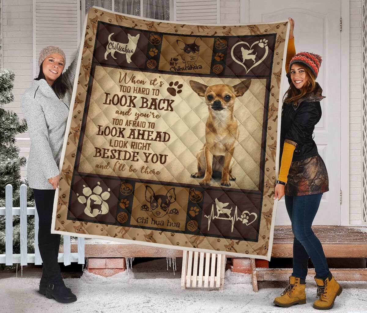 Quilt Blanket Dogs Chihuahua Beside You Dhc09121227Dd