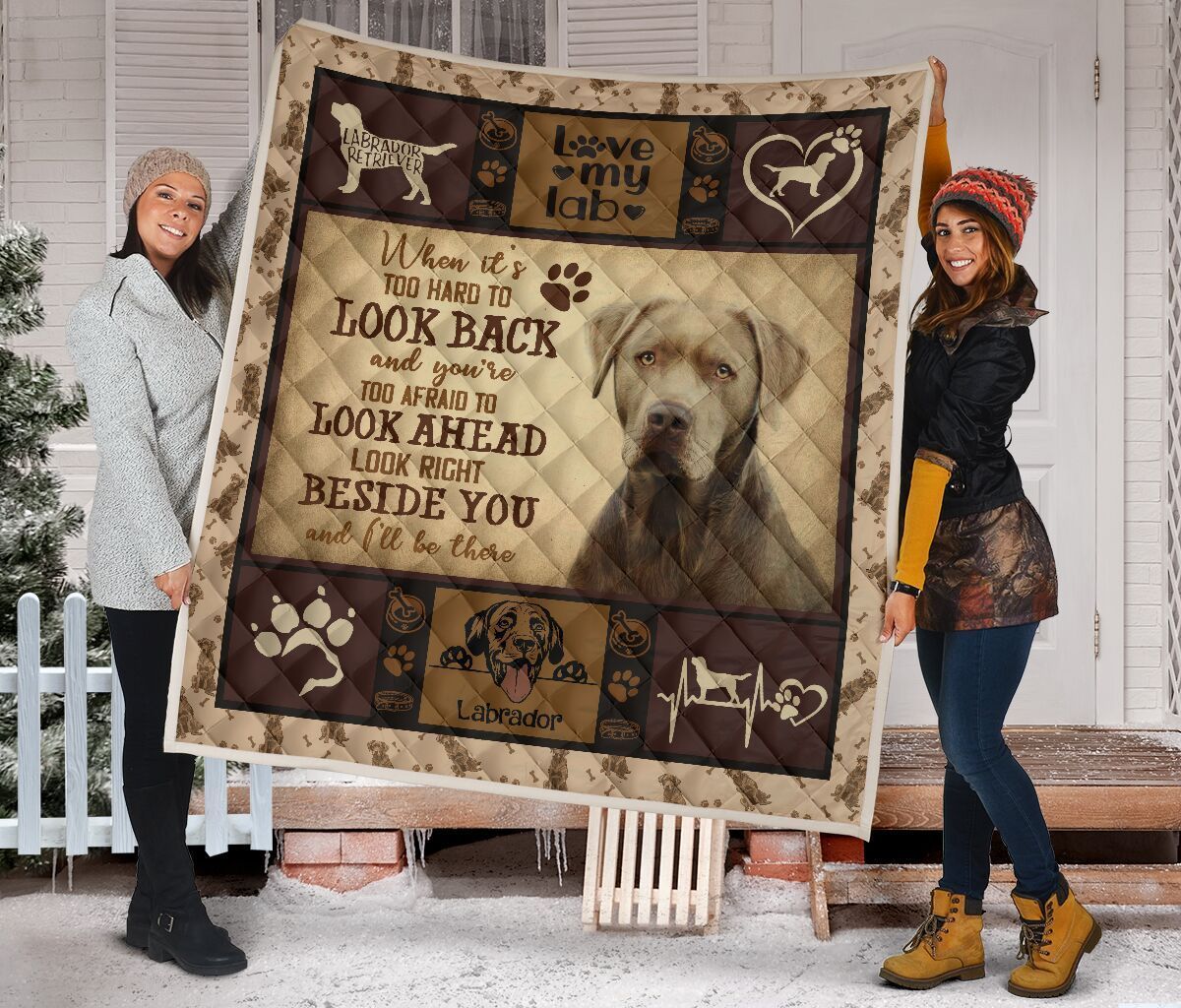Quilt Blanket Dogs Labrador Beside You Cus 13 Dhc09121253Dd