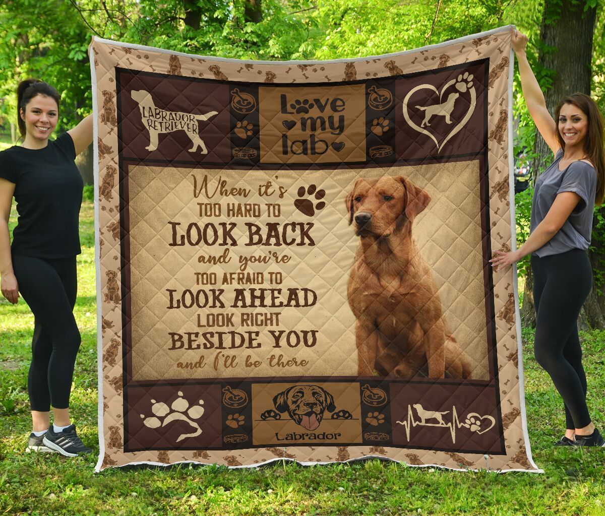 Quilt Blanket Dogs Labrador Beside You Cus 14 Dhc09121254Dd