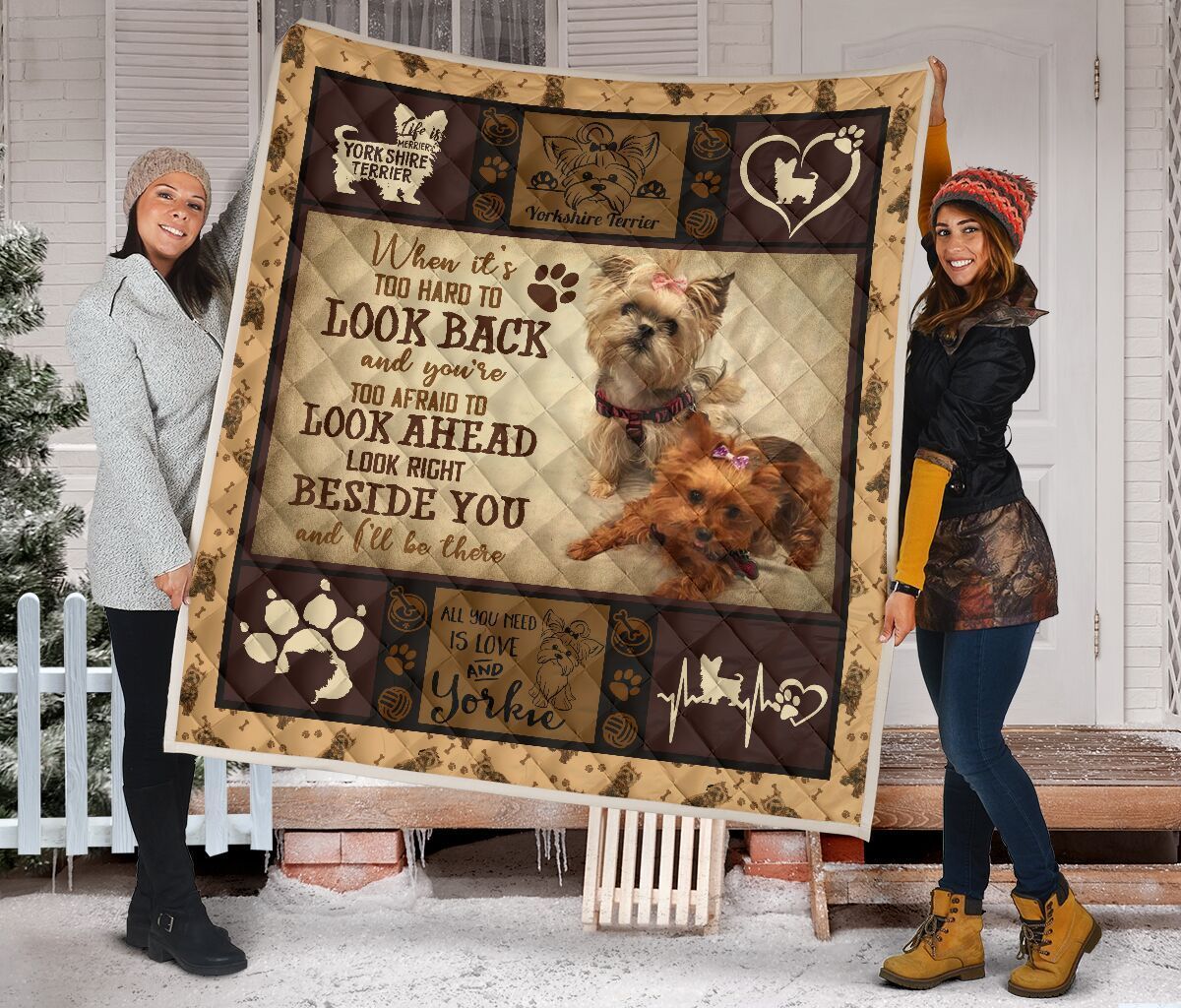 Quilt Blanket Dogs Yorkshire Beside You Cus 8 Dhc09121252Dd