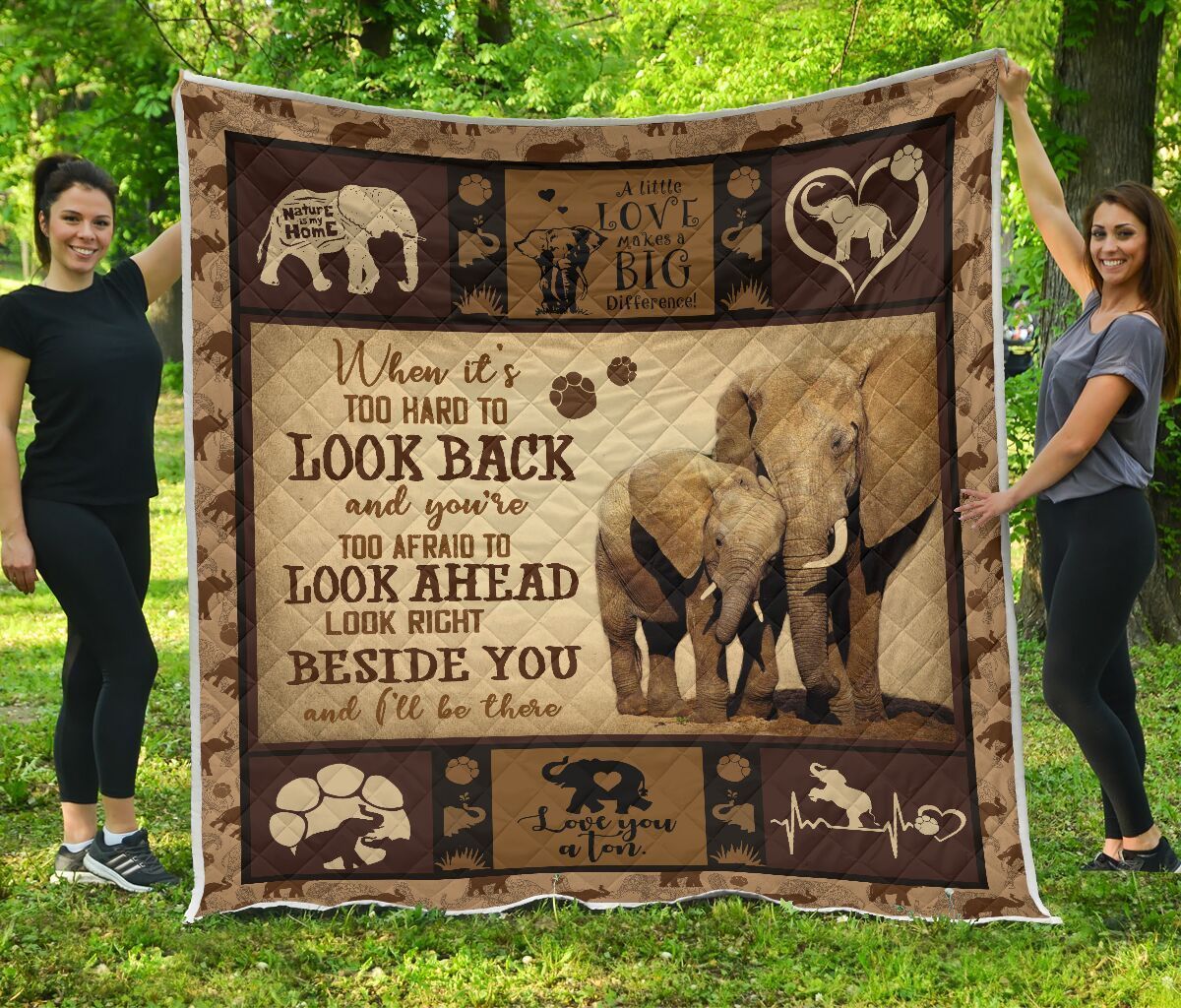Quilt Blanket Elephants Beside You Dhc09121250Dd