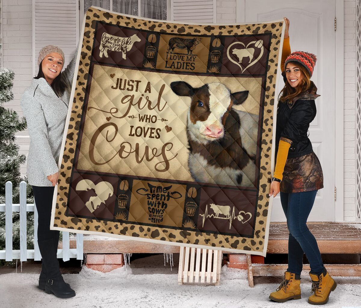 Quilt Blanket Farm Girl Loves Cows Dhc09121240Dd