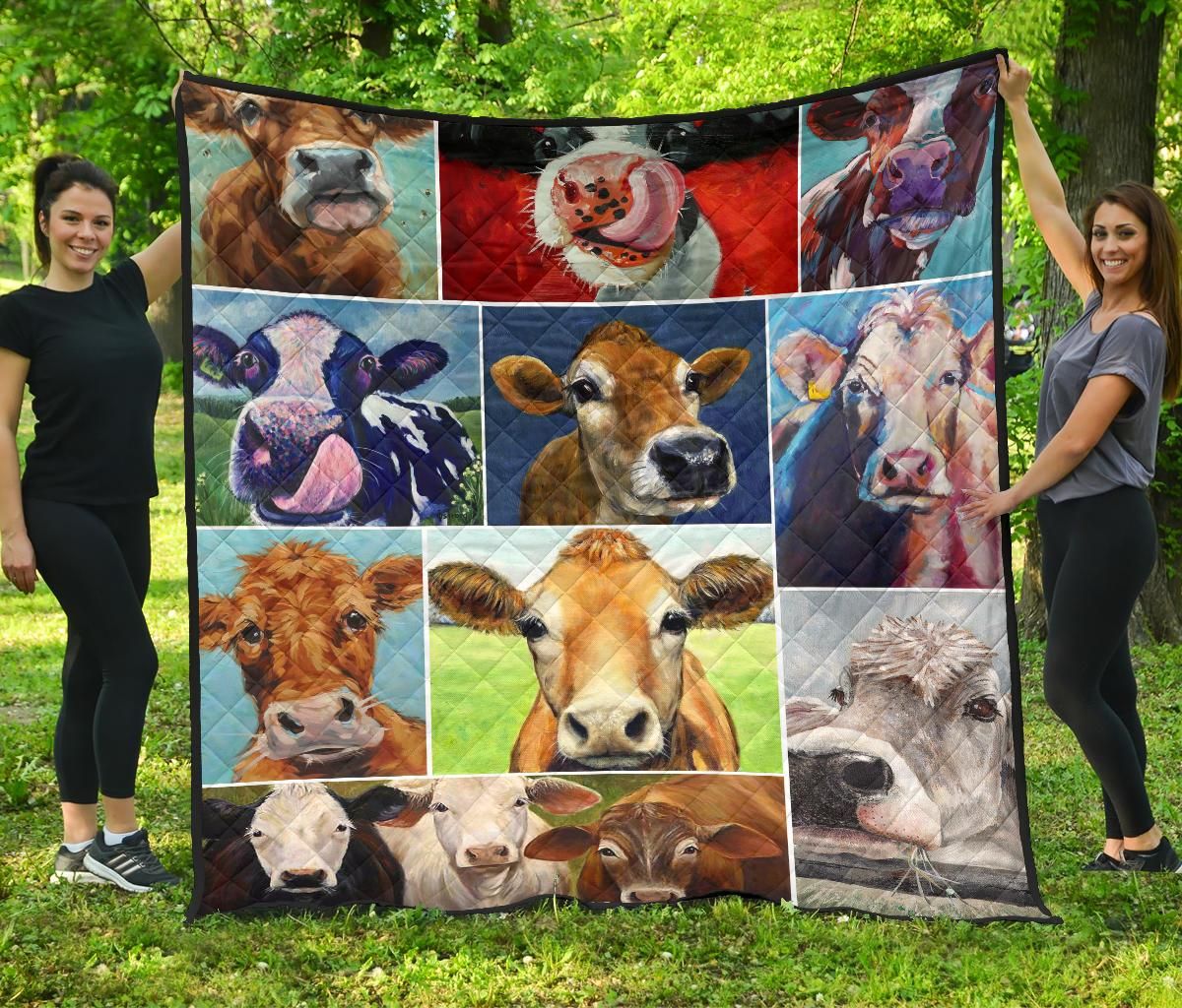 Quilt Blanket For Cow Lovers 01 DHC02012050TD
