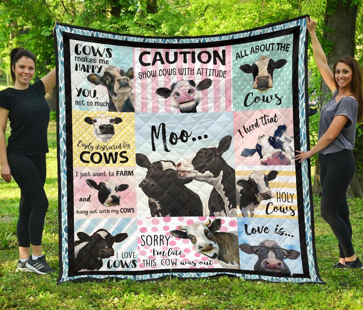 Quilt Blanket For Cow Lovers 10 DHC02012045TD