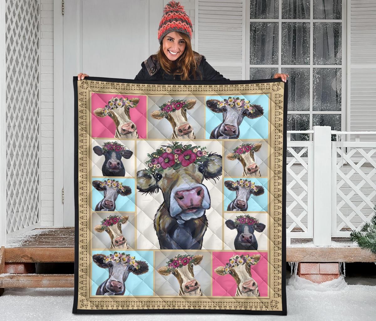 Quilt Blanket For Cow Lovers 12 Dhc1112242Dd