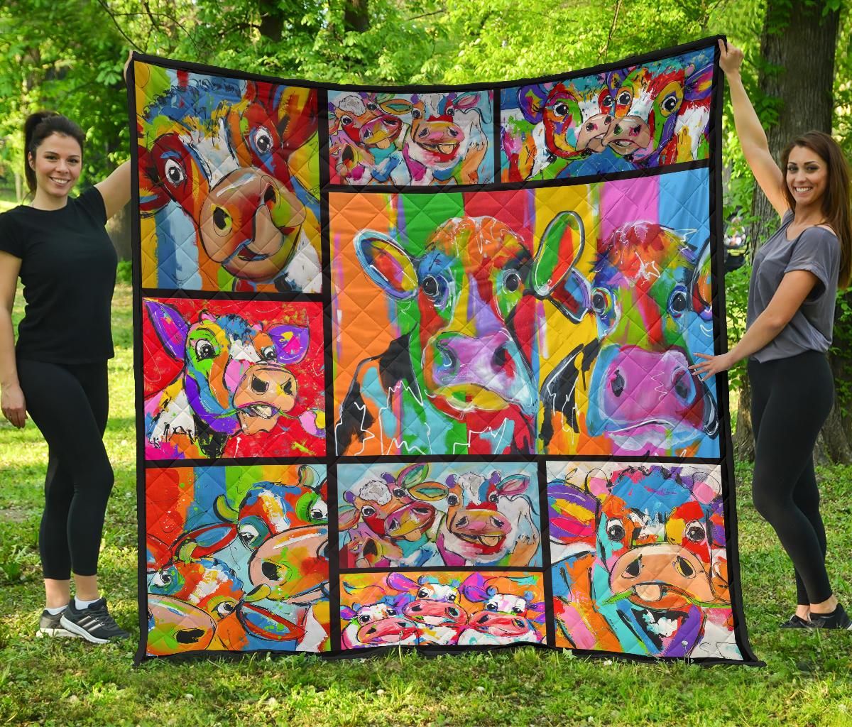 Quilt Blanket For Cow Lovers 18 DHC02012055TD
