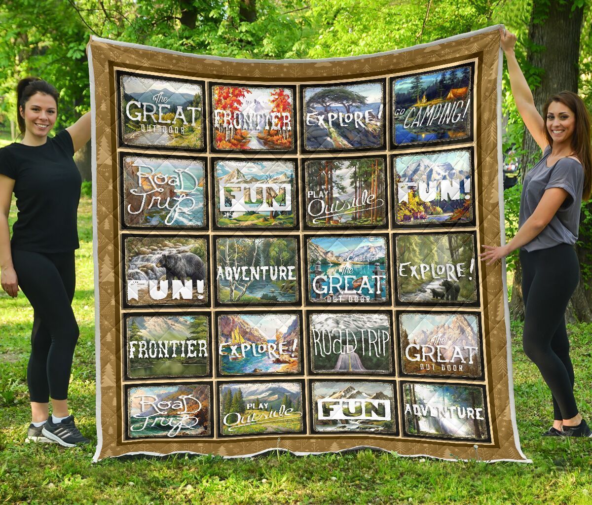 Quilt Blanket Hiking Roadtrip Dhc09121283Dd