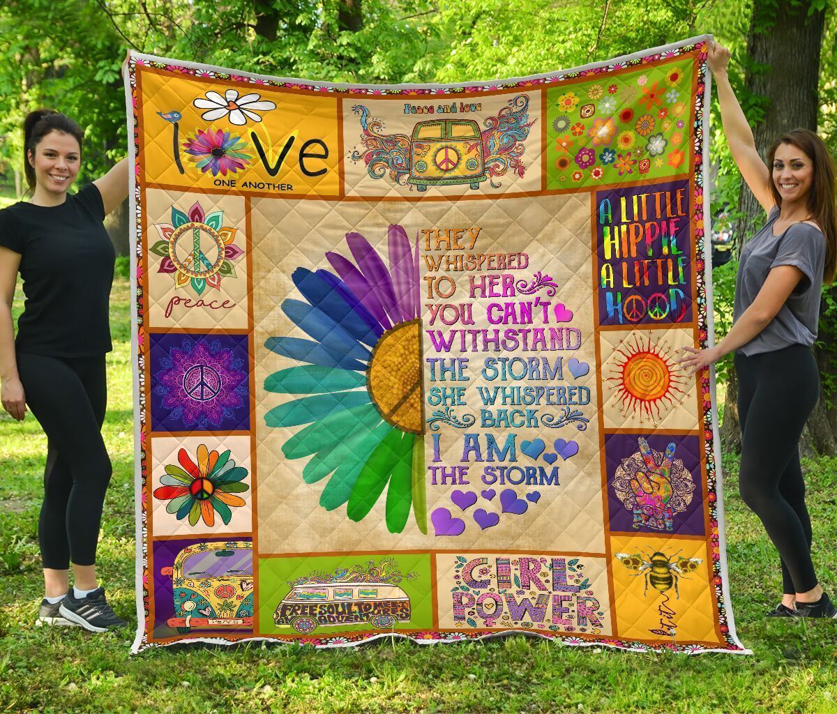 Quilt Blanket Hippie I Am The Storm Dhc09121208Dd
