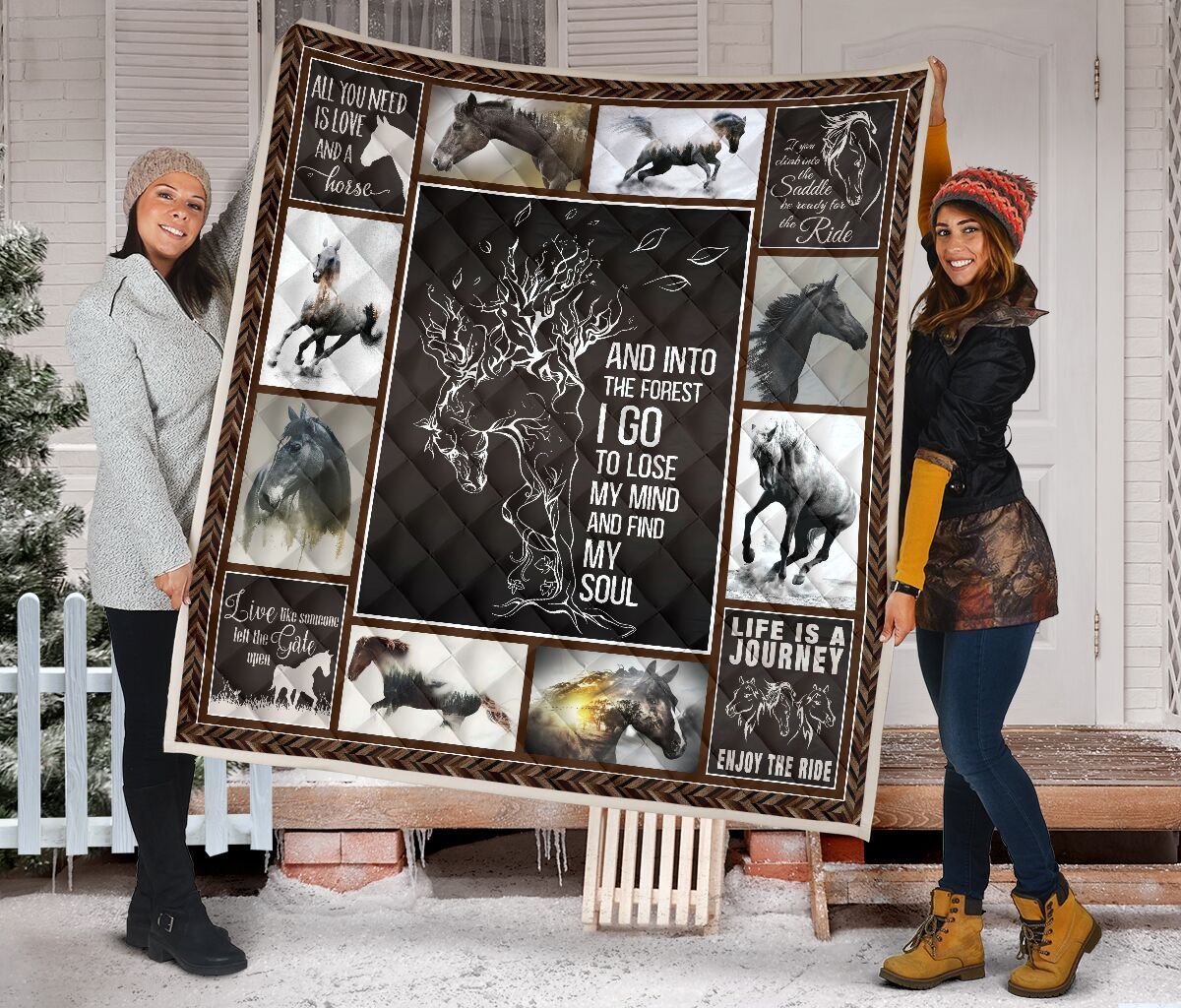 Quilt Blanket Horse Into The Forest Dhc09121239Dd