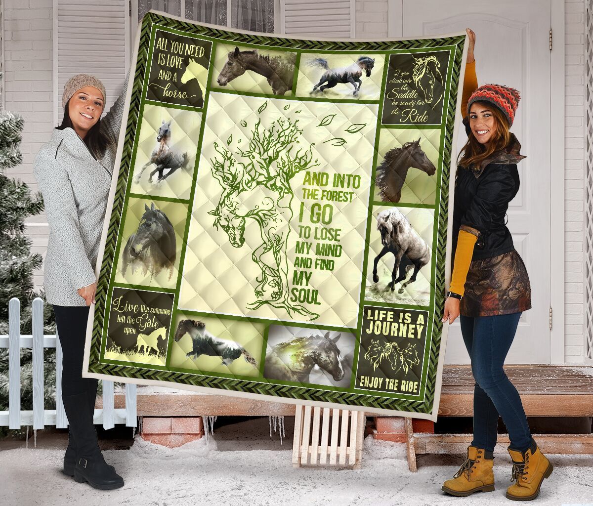Quilt Blanket Horse Into The Forest V2 Dhc09121257Dd