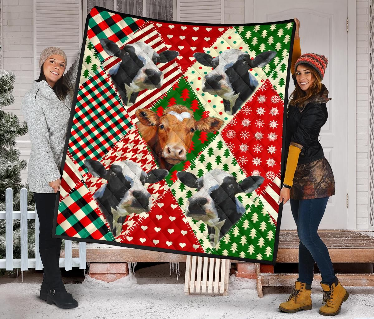 Quilt Blanket Print Cow Cute Style Vintage Sk02 DHC02012035TD