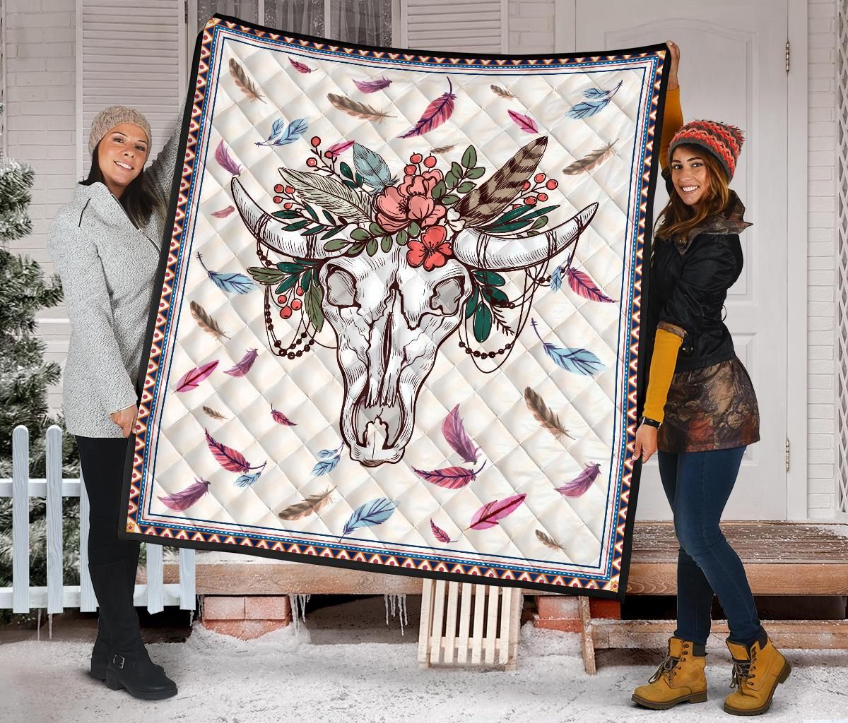 Quilt Blanket Print Cow Cute Style Vintage Sk04 DHC02012037TD