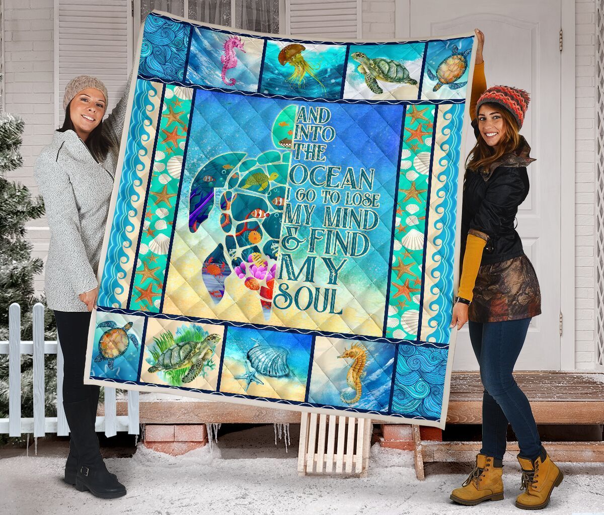 Quilt Blanket Turtle And Into The Ocean I Go Dhc09121287Dd
