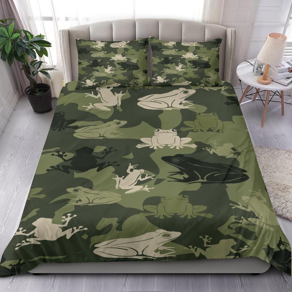Quilt Camo Frog Bedding Set