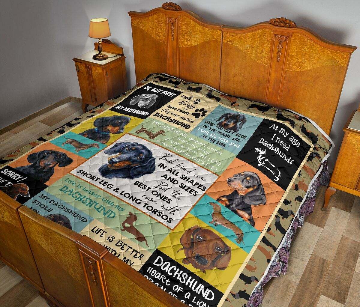 QUILT DACHSHUND QUILT DOG QUILT DHC281110886DD