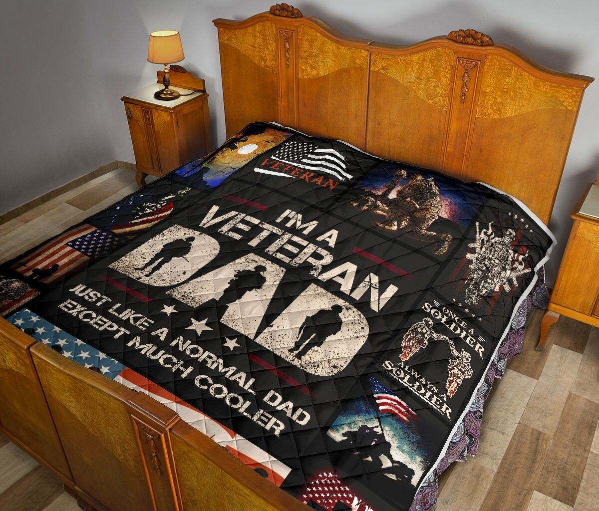 QUILT I’M A VETERAN DAD DHC281110875DD
