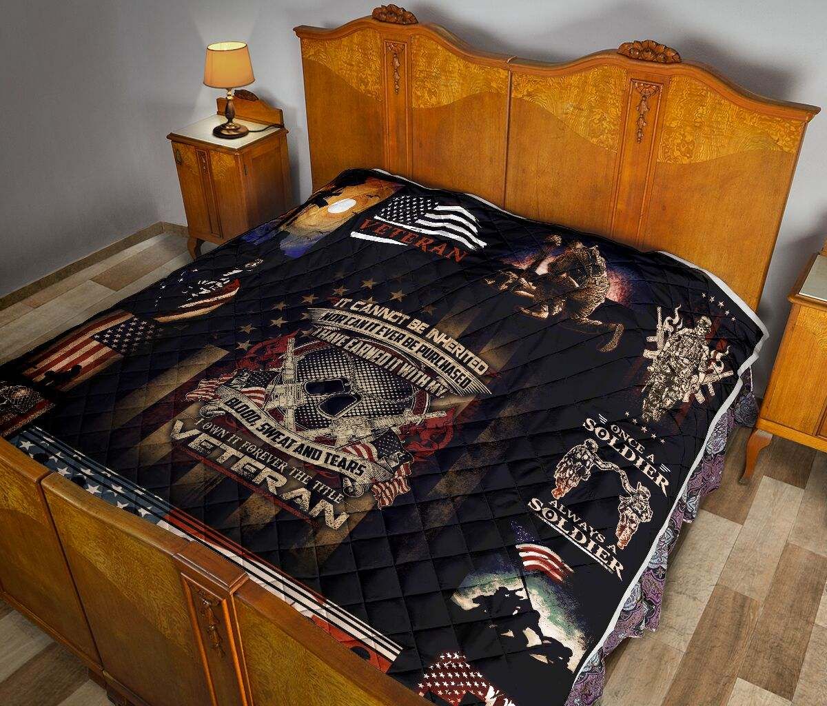 QUILT I OWN IT FOREVER THE TITLE VETERAN VETERAN QUILT DHC281110873DD