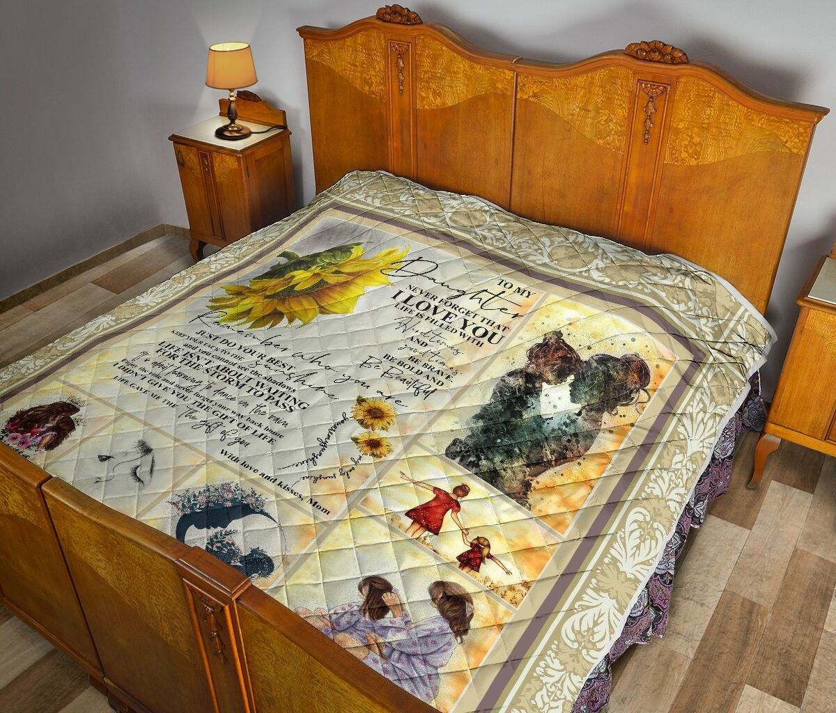 QUILT LIFE GAVE ME THE GIFT OF YOU MOM AND DAUGHTER DHC281110866DD