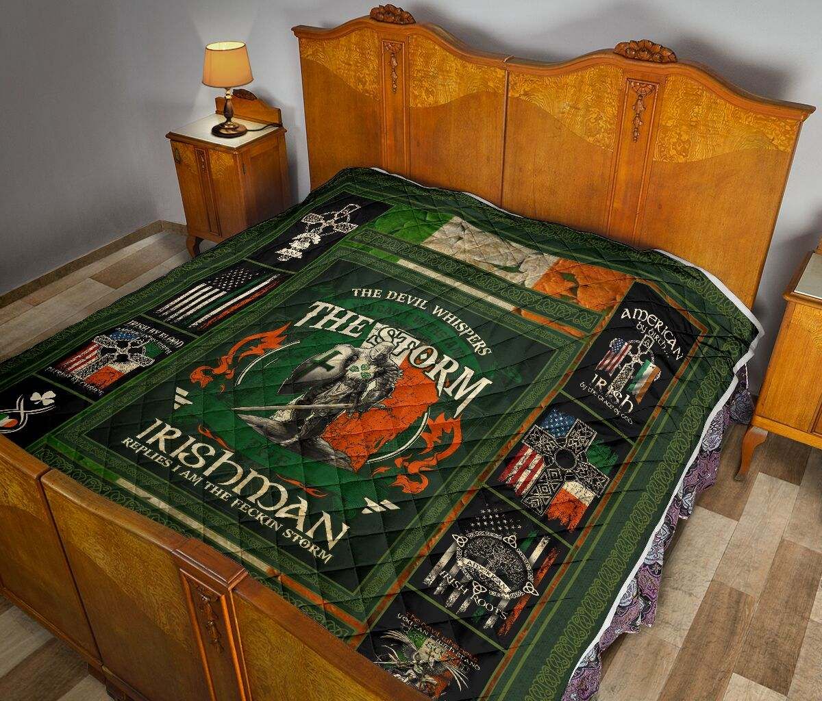 QUILT THE DEVIL WHISPERS THE STORM IRISHMAN DHC281110890DD