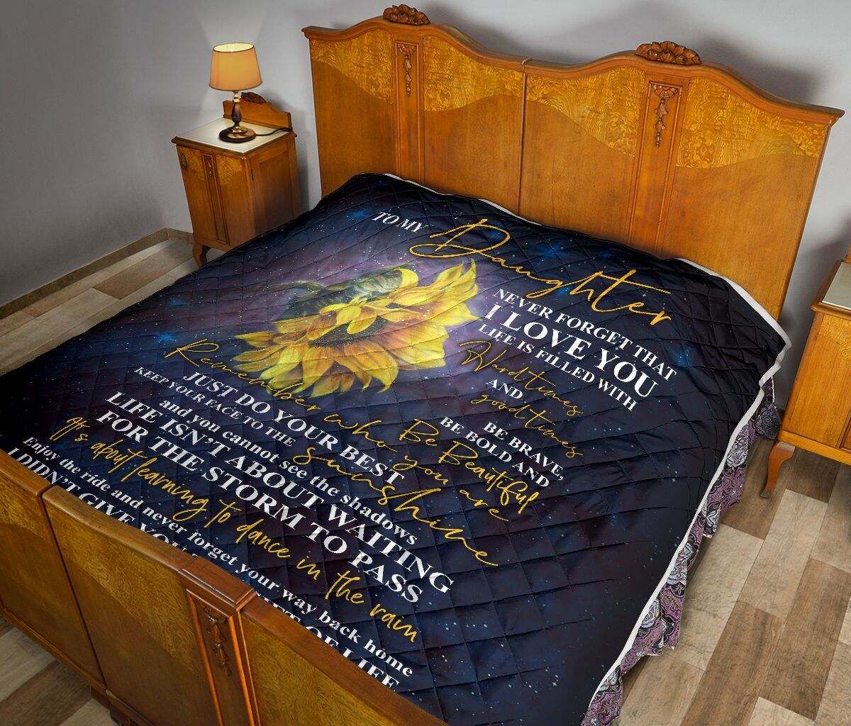 QUILT TO MY DAUGHTER NEVER FORGET THAT I LOVE YOU… DHC281110855DD