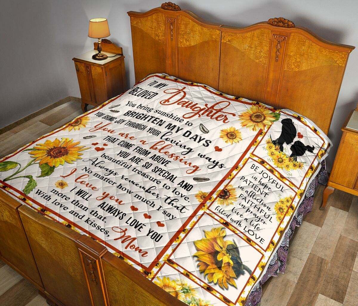 QUILT YOU ARE A BLESSING DAUGHTER AND MOM DHC281110895DD