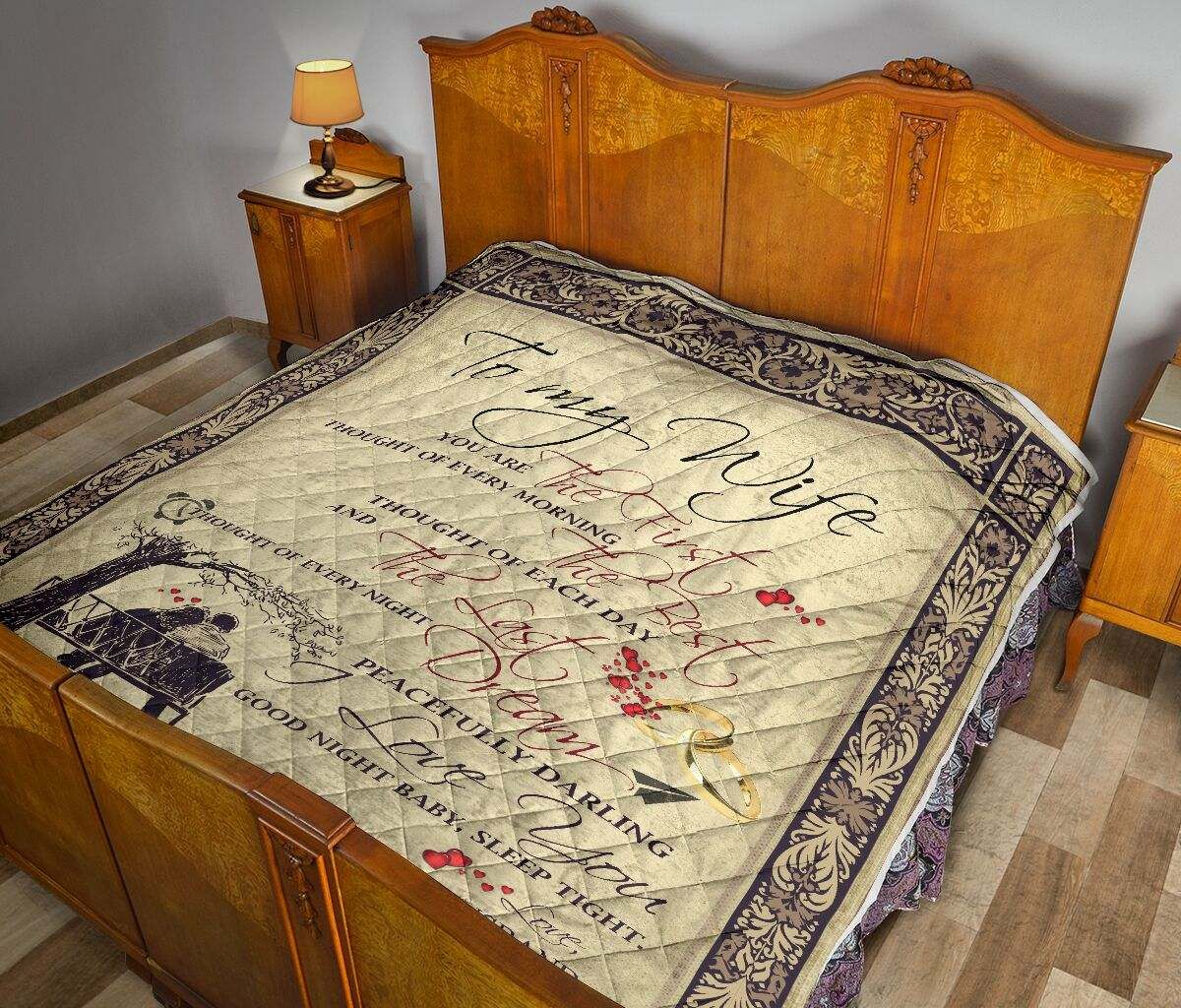 QUILT YOU ARE THE FIRST THOUGHT OF EVERY MORNING DHC281110871DD