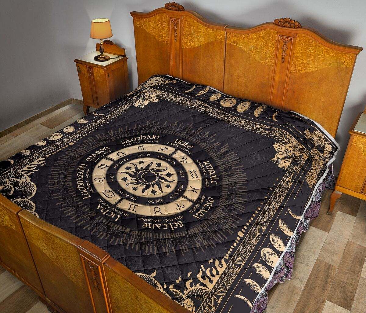 QUILT ZODIAC CIRCLE MOON QUILT DHC281110849DD