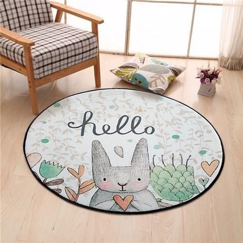 Rabbit Round Carpet